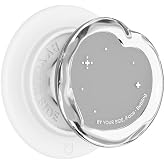 iFace BeBling Aero [MagSynq Grip Holder] Compatible with MagSafe Phone Case Mirror Chrome Clear Glossy Water Ripple Heart Design Case Shockproof Protection Stylish Gift for Trendsetters - Clear