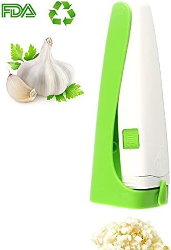 Garlic Press, garlic cuber for Home-made Garlic Sauce BPA-free,Manual Garlic Cutter,Magic Garlic Cuber,Cutter Squeeze Garlic Mincer Press Chopper (Best tool for your Kitchen)