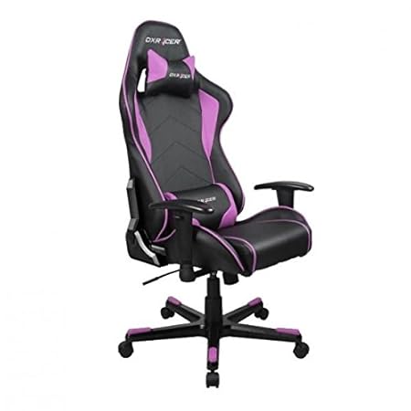 DXRacer OH/FE08/NP DX Racer, F-Serie, Formular Serie, Bürostuhl, Drehstuhl, Kunstleder Schwarz-Pink, Das Original