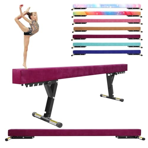 SportBob Schwebebalken Kinder Klappbar 244cm 5 Höhen Einstellbar für Training