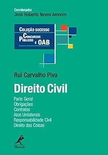 Livro Direito civil parte geral: obrigações, contratos, atos unilaterais, responsabilidade civil, direito das coisas