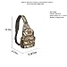 Men's Tactical Sling Bag Chest Shoulder Molle Small Daypack Backpack for Outdoor Cycling Hiking Camping Trekking by Saigain