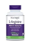 Natrol L-Arginine Dietary Supplement, 3000 mg per Serving, 90 Tablets