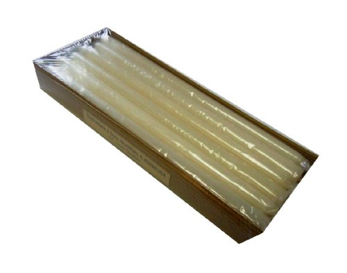 Biedermann Dinner Candles, Cream, 12-Inch Tapers, Box of 12