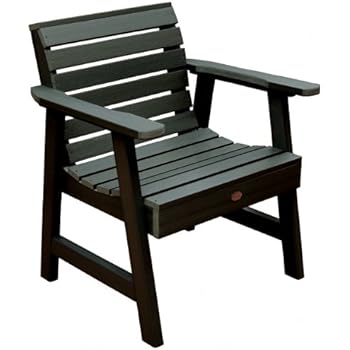 Amazon.com : Highwood Weatherly Garden Chair, Charleston Green : Garden