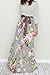Valphsio Womens Long Sleeve Floral Maxi Dresses Tie Waist Crewneck Boho Long Dress