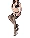Rose Sakura 0908 Ultra Thin Sheer Thigh high Rib top Stockings (Grey Green Purple)