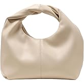 Verdusa Women's Ruched Hobo Mini Handbag Clutch Purse Dumpling Pouch Bag