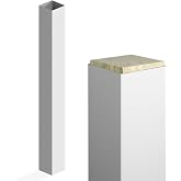 Weatherables 4x4 Post Sleeve &ndash; Weatherproof Premium Outdoor Vinyl Cover for Lasting Durability and Easy Installation on Decks, Patios, Porches or Mailbox Posts (4" x 4" x 39", White)
