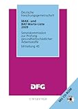 Image de MAK- und BAT-Werte-Liste 2009 (Mak - Werte - Liste DFG (VCH) *) (German Edition)