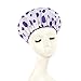 Tiehnom Shower Bath Caps Fashion Design Extra Strong Quality, 100% Water-Proof, Reusable, Elastic Band, One Size Fits All, Pink/Purple/Green, Set of 3