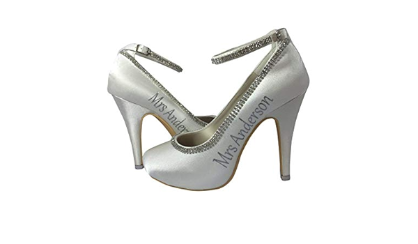 silver grey heels wedding