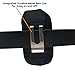 Agoz JitterBug Flip Phone Case, Vertical Belt Clip Holster,HEAVY-DUTY Carrying Flip Cell Phone Pouch Rugged Cover w/Metal Clip, Belt Loops for JitterBug Flip, Jitterbug Flip2, Lively Flip - 4.3