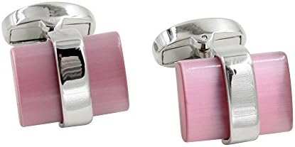 AUSCUFFLINKSIced Pink Cufflinks | 5 Year Warranty | Cufflinks Box Included | Pink Cuff Links | Gift for Men | Groomsmen Gifts