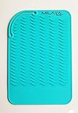 Professional Silicone Heat Resistant Styling Station Mat for All Hair Irons, Curling Iron, Straightener Pad, Iron Flat Hair, Waver, Hair Styling Tools Appliances Salon Tools Hair Stylist (Turquoise)