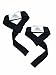 Bear Grips Neoprene Padded Lifting Straps, non-slip, extra grip, 5mm padded wrist straps for dead lifts, weight lifting, powerlifting (colors: black & pink, one-size, pairs: two straps per pack)