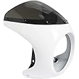 ikasus Motorcycle Front Headlight Fairing Cowl Cover Windshield Windscreen Wind Deflector Headlamp Mask Visor Guard Compatible with Honda Cafe Racer SportsterTouring 7Inch Headlamp Type 8