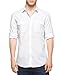 Calvin Klein Men's Long Sleeve Roll Tab Chambray Button Down Shirt