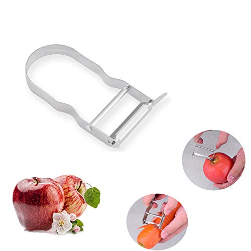 Potato Ricer Masher Stainless Steel with 3 Interchangeable Discs and Potato Peeler, Fruit and Vegetables Press with Non-slip Silicone Grip Handle - Thumbnail 6