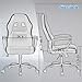 Office Chair Ergonomic PC Gaming Chair Desk Chair Executive Task Computer Chair Back Support Modern Executive Adjustable Arms Rolling Swivel Chair for Adults,White