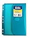 C-Line Super Heavyweight Poly Mini Size Binder Pocket, 5.5 x 8.5 inches, 7-Hole Punched, 1 Pocket, Color May Vary (08730)