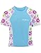 SunBusters Girls Fitted Rash Set(UPF 50+), Mallowberry, 6/7 yrs