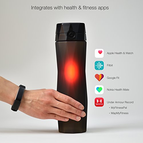 Fitness Water Bottle That Tracks Water Intake With Fitbit Hidrate