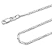 DSS 925 Sterling Silver Necklace for Women, Figaro Chain 1.8mm, Lobster Claw Clasps, Sterling Silver Chain, Italian Jewelry for Women, 22in