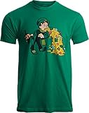 Irish Leprechaun Tossing Lucky Cookies | Funny St. Patrick's Day Unisex T-shirt