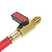 KKmoon 3pcs R134A R410A R22 R12 800 PSI Manifold Gauge Set A/C Refrigeration Charging Hose High Pressure HVAC Refrigerant Charging Hoses Set with Ball Valve