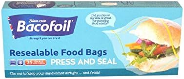 BacofoilPlastic Sandwich Bags 25 Pack (1 Pack)