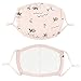 KISSBUTY 2 Pack Kids Mouth Mask Adjustable Anti Dust Face Mouth Mask, Cartoon Pattern 3 Layers Gauze Cotton Face Mask for Camping Travel, Children 0 to 3 Years, Random Patterns (2)