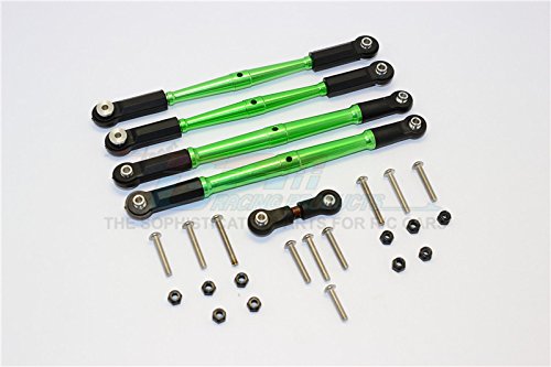 GPM for Arrma 1:8 KRATON 6S / Outcast 6S/ Talion 6S BLX/KRATON 6S V5 / Notorious 6S V5 Upgrade Parts Aluminum Turnbuckles Tie Rods - 5Pcs Set Green