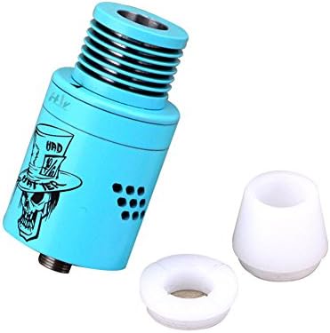 H&W DIY RDA Drip Tank Mad Hatter V2 RDA E-Cig Atomizer Drip Tip Blue No Nicotine