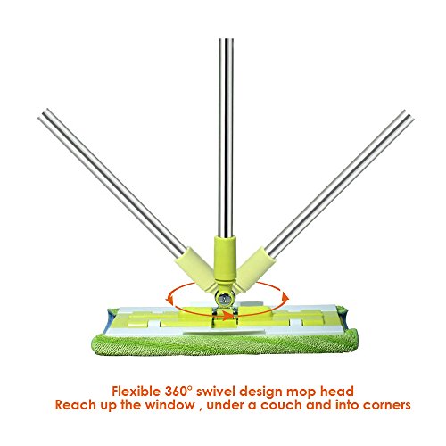 image for Senmo Microfiber Flat Mop, Floor Mop Flat for Hardwood, Laminate and T