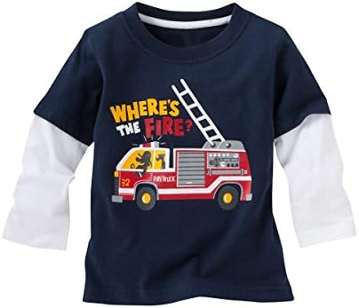 Mammybaby Baby Boy/Toddler/Kid's Long Sleeve T-Shirts(2-6 Years)