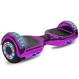 cho Electric Smart Self Balancing Scooter Hoverboard Built-in LED Wheels Side Lights- UL2272 Certified (_Chrome Purple)