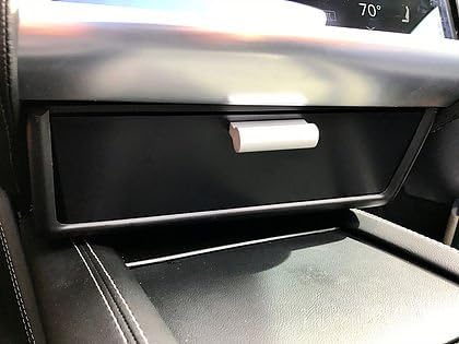 Tesla Model S, Tesla Model X, Dash Drawer Satin Black Vinyl Wrapped Front Face