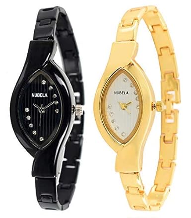 Analogue Black and Gold Colour Women's Watch