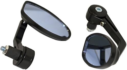 BLACK MOTORCYCLE 7/8" HANDLE BAR END MIRRORS For 2002 Suzuki Bandit 1200 GSF1200