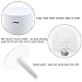 TOPSKY Toilet Brush, Compact Slim Toilet Brush Holder with Strong Bristles for Bathroom Cleaning, White (T2-2pack)