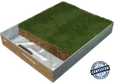 EcoGrid CD 791R/SF-GT. 600 X 600 X 80mm GrassTop Recessed Manhole Cover - Fully Galv Option