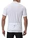 Spotti Men's Cycling Bike Jersey Short Sleeve with 3 Rear Pockets- Moisture Wicking, Breathable, Quick Dry Biking Shirt White