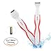 Bikini Trimmer, [Battery Included] 2 in 1 Women Shaver Waterproof Electric Razor Wet/Dry Cordless Ladyshave with Shaving and Bikini Head Perfect for Body, Face, Bikini Area (White)