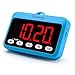 DreamSky Digital Kitchen Timer with Large Red LED Display, Count Up/Down with Seconds, Magnetic Digital Timer for Cooking/BBQ/Sports/Yoga, Battery Operated with ON/Off Button