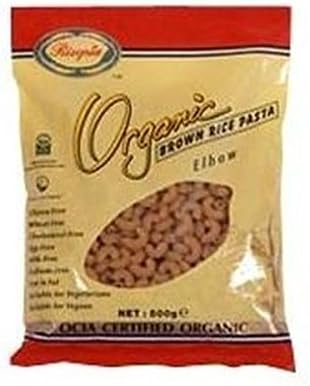 Rizopia Organic Brown Rice Elbows 500g x 5 (Pack of 5)