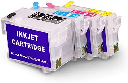 Ouguan 4x Rechargeable Vide Cartouche D Encre Epson 27xl Compatible Pour Epson Workforce Wf 7610 Wf 7620 Wf 3620 Wf 3640 Wf 7110 Wf 7710 Wf 7715 Wf 7720 Wf 7210 Amazon Fr Fournitures De Bureau