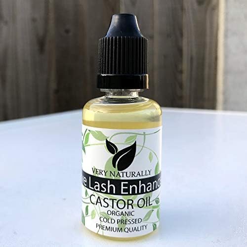 Organic Castor Oil,Cold Pressed Pure Castor Oil for Hair,Eyelashs,Eyebrows,Skin,Hair Growth and Face with Free Eyebrow Brush (30 ml Plastic Bottle)