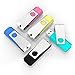 TOPESEL 5 Pack 1GB USB Flash Drives Thumb Drives Memory Stick USB 2.0(5 Colors: Black Blue Cyan Pink Yellow)