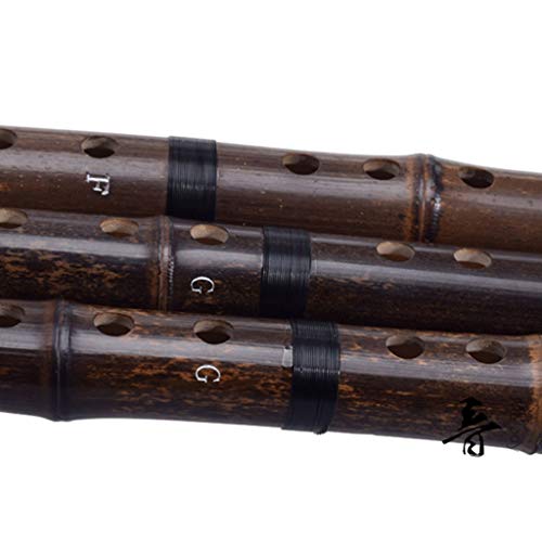 Zyj C D E F G Key Chinese Vertical Bamboo Flute 8 Hole Accurately Adjusted Color Musical Instrument Flute (Size : C Tone)